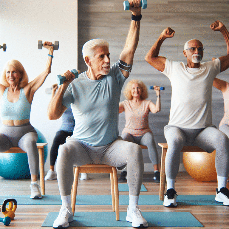 Exercícios para fortalecer pernas e braços dos idosos