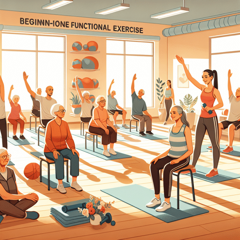 Exercícios funcionais simples para idosos iniciantes