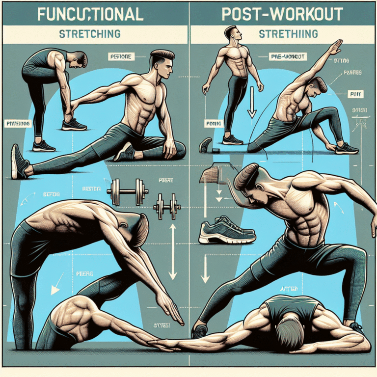 Alongamentos antes e depois do treino funcional