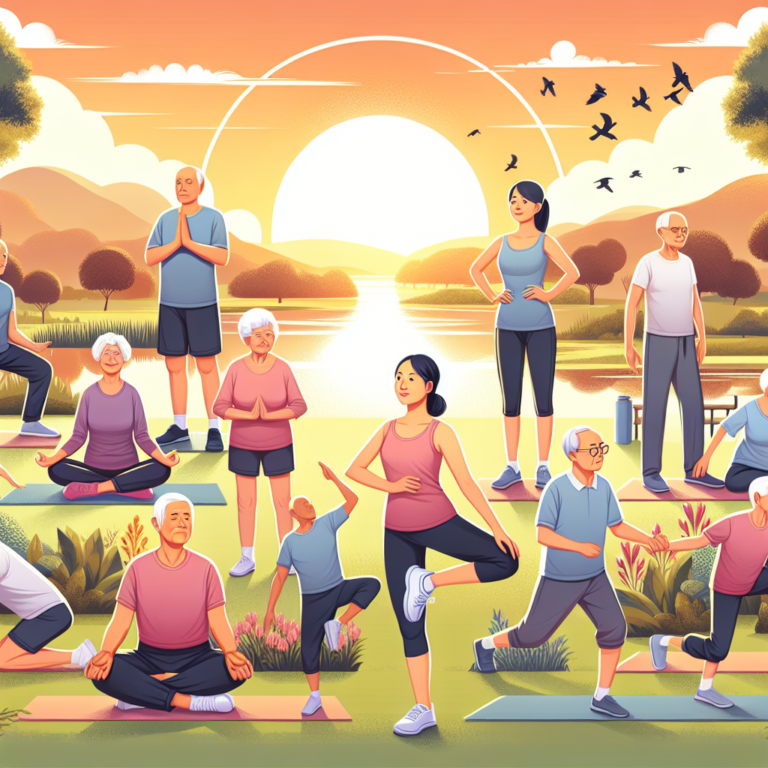 Rotina de exercícios matinais para idosos