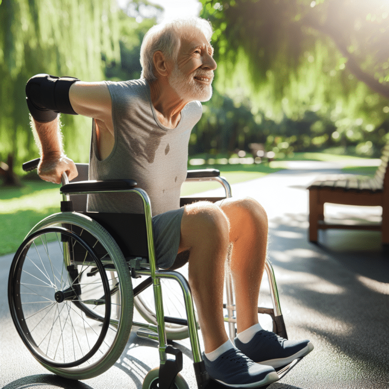 Alongamentos adaptados para cadeirantes idosos