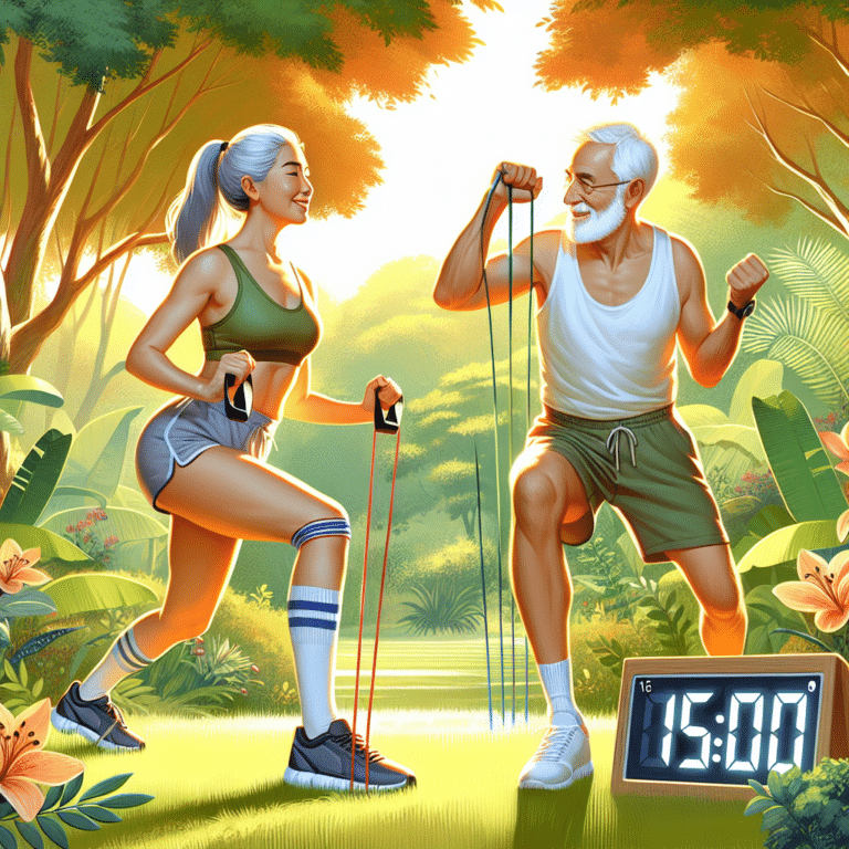 Treinos curtos de 15 minutos para idosos