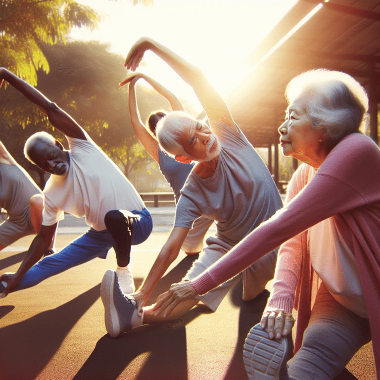 Alongamentos para alívio de tensão muscular em idosos