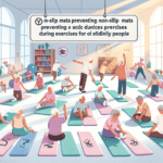 Tapetes antiderrapantes: prevenindo acidentes durante exercícios em idosos