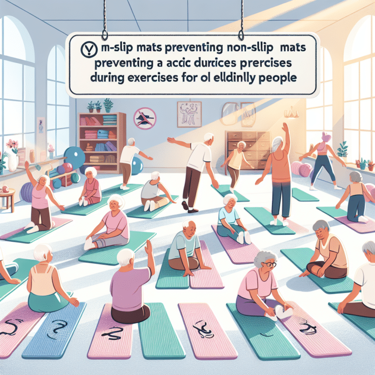 Tapetes antiderrapantes: prevenindo acidentes durante exercícios em idosos